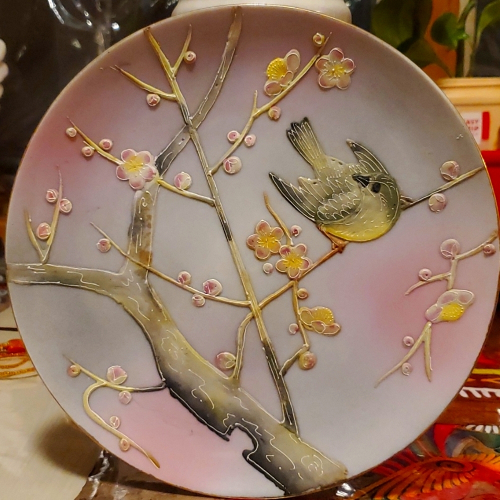 Masoware Antique Japan plate and Vase